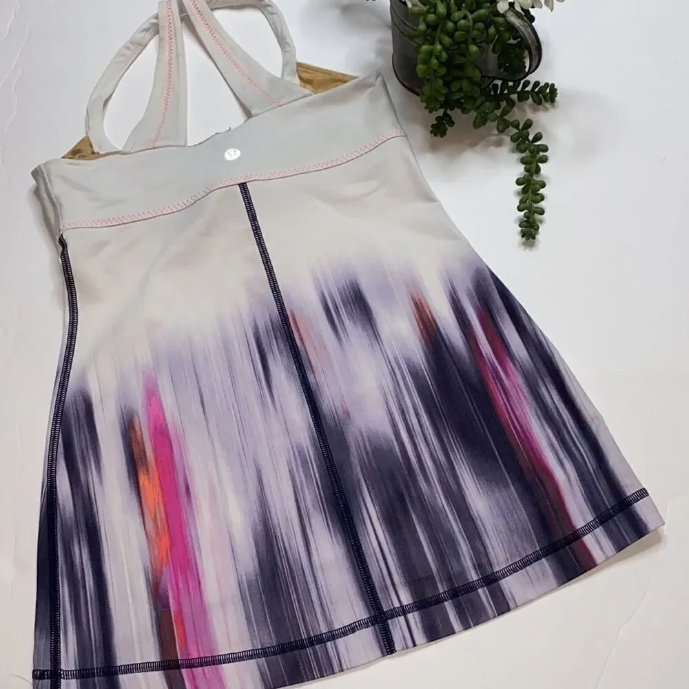 Lululemon Scoop Me Up Tank Mirage Indigo /White 4‎